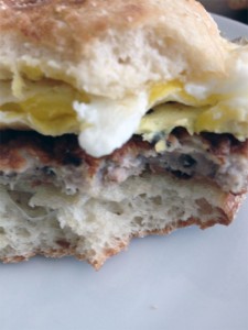 My favorite breakfast sandwich at Orient Country Store